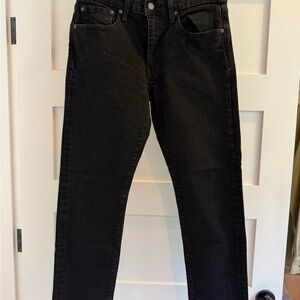 Levi's 502 Men's Straight Black Jeans